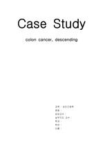 대장암(colon cancer) 케이스 :  간호과정 포함