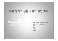 내가 일하고 싶은 국가와 기업 조사(글로벌 지역 전문가 양성)