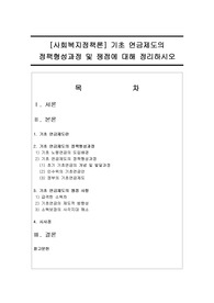 [사회복지정책론] 기초 연금제도의 정책형성과정 및 쟁점에 대해 정리하시오