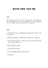 척추관절 전문병원의 물리치료 종류와 기능