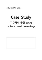 지주막하출혈 case study