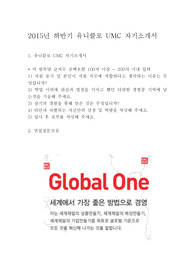 2015년 하반기 합격 자소서, 유니클로 UMC 자기소개서