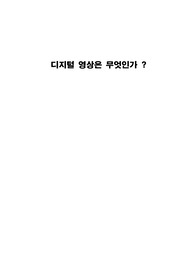 디지털 영상은 무엇인가 ?