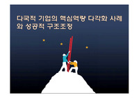 다국적 기업의 핵심역량 다각화 사례와 성공적 구조조정
