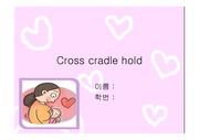 Cross cradle hold-모성간호