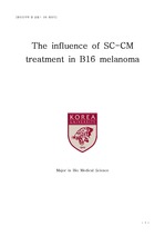 The influence of SC-CM treatment in B16 melanoma