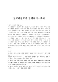 한국관광공사 자소서