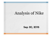 analysis of nike