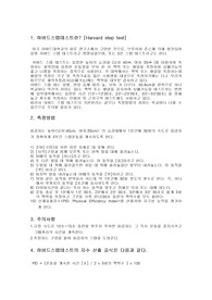하버드스텝테스트 실시결과