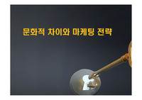 문화적 차이와 마케팅 전략