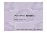 [보라빛 구름무늬 PPT배경] - 하늘 구름무늬 보라색 예쁜 심플한 깔끔한 배경파워포인트 PowerPoint PPT 프레젠테이션