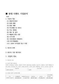 현대시멘트 기업분석