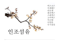 인조섬유 정리및 요약본