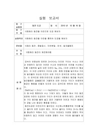 동전 도금 (아연도금) 실험 보고서