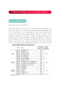 북한은 핵위협 경제에 어떠한 영향을 줄까?