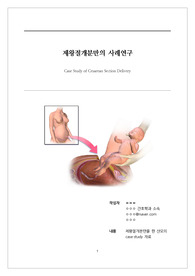 (모성간호학) 제왕절개 분만 사례 case study