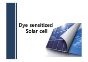 Dye sensitized solar cell (염료감응형 태양전지)
