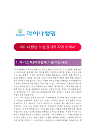 라이나생명 자기소개서 합격예문 + 면접기출문제 [라이나생명 자소서, 군장교부사관출신우대,인턴사원채용,라이나생명자기소개서항목]