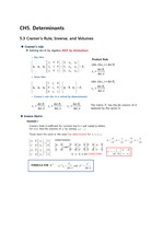 [ Linear Algebra / 선형대수 ] Gilbert Strang 4th E. CH5.3 Cramer's Rule, Inverse, and Volumnes에 대한 시험대비 완벽정리