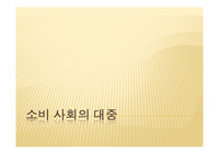소비 사회의 대중