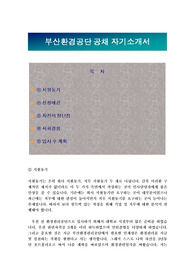 부산환경공단자기소개서 + 면접족보+ 항목별 작성 팁