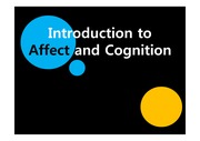 Introduction to Affect and Cognition
