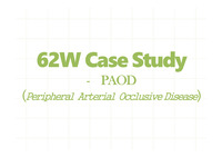 PAOD Peripheral  Arterial  Occlusive Disease 케이스