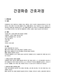 간경화증 문헌고찰 및 간호과정