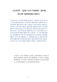 소니코리아  입사용 자소서 작성방법과  경력사원 입사시험 기출면접문제와 면접후기