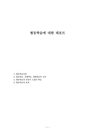 협동학습에 대한 레포트