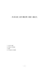 우리나라 강수패턴에 대한 레포트