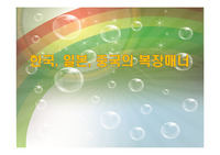 한국, 일본, 중국의 복장매너