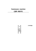 10. Cannizzaro reaction(결과)