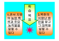관서 지방의 농업 특색 및 북한 식량난의 원인과 대책 관련 파워포인트 자료