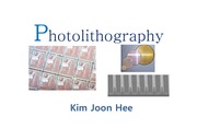 photolithography 공정 발표자료, 포토리소그래피