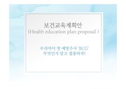 예방접종 보건교육계획안 (서론,본론,결론)