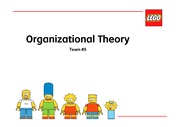 레고 기업에 대한 조직구조 이론 자료입니다.