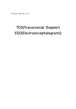 TCD(trans cranial doppler)뇌혈류 초음파 검사, EEG(electroencephalography)뇌파검사