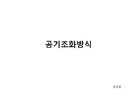 공기조화시스템(HVAC)의 종류 및 분석