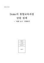 (초등교육) Drake의 통합교육과정 단원설계 A+