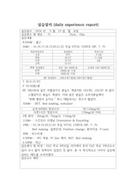 성인간호,실습일지