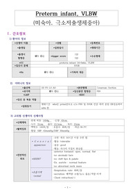VLBW CASE, 미숙아, 극소저출생체중아 케이스 스터디,   #1. 미성숙한 호흡기능과 관련된 가스교환장애,#2.치료적 처치와 관련된 피부손상위험성