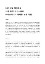 SK케미칼 정기공채 최종 합격 자기소개서 (바이오에너지 마케팅 부문)