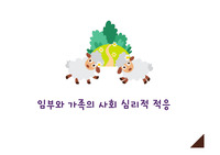 여성건강간호학 임부와 가족의 사회심리적 간호 PPT 발표 자료입니다. ^^
