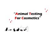 '화장품 동물 시험' 프레젠테이션(영어)