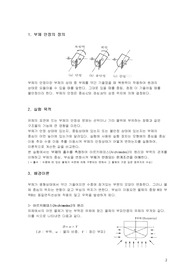 부체의 안정성 실험 레포트