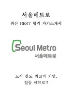 서울메트로 최신 BEST 합격 자기소개서!!!!