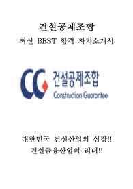 건설공제조합 관리직 7급 최신 BEST 합격 자기소개서!!!!