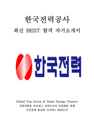 한국전력공사 KEPCO 한전 최신 BEST 합격 자기소개서!!!!
