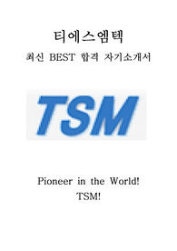티에스엠텍 TSM 최신 BEST 합격 자기소개서!!!!